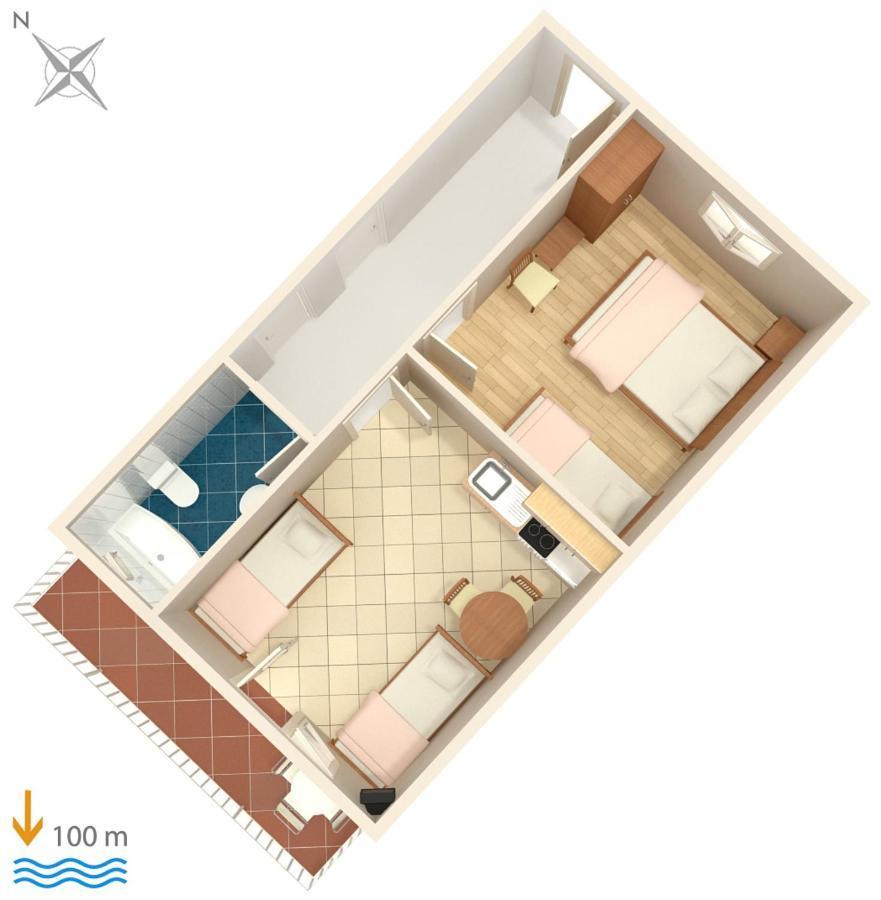 Apartments By The Sea Podaca, Makarska - 6874 المظهر الخارجي الصورة