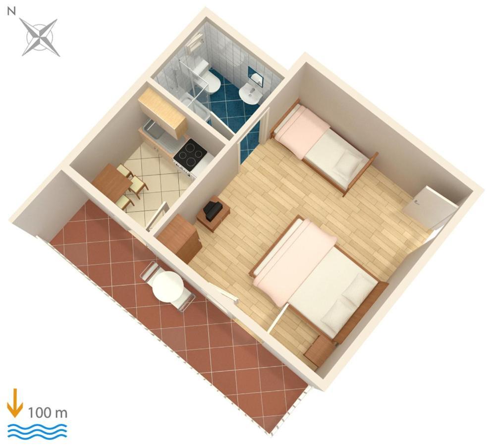 Apartments By The Sea Podaca, Makarska - 6874 المظهر الخارجي الصورة